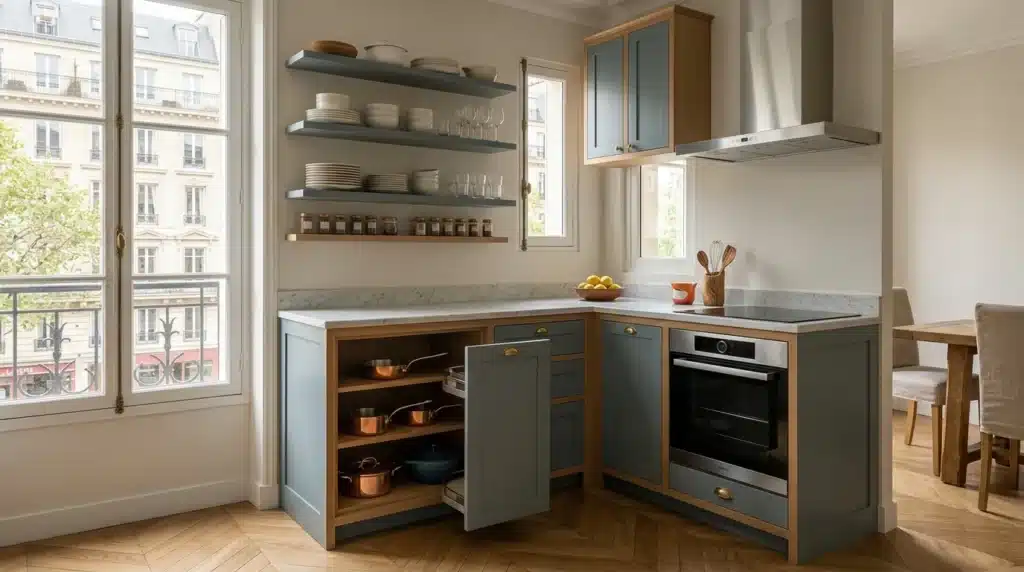 Illustration — agencement petite cuisine : guide pratique 2026 (hero)